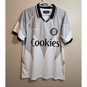 Cookies FC‎ Cookies South London Soccer Jersey White Gray Black Size Medium